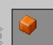 キャラメルのようなオレンジ色の立方体状をした固形燃料