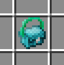 青緑色のショルダーバッグの形をした植物カバン