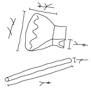 図２　ミラジウムの斧の構造